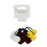 Haarelastiekjes pompoms - diverse varianten