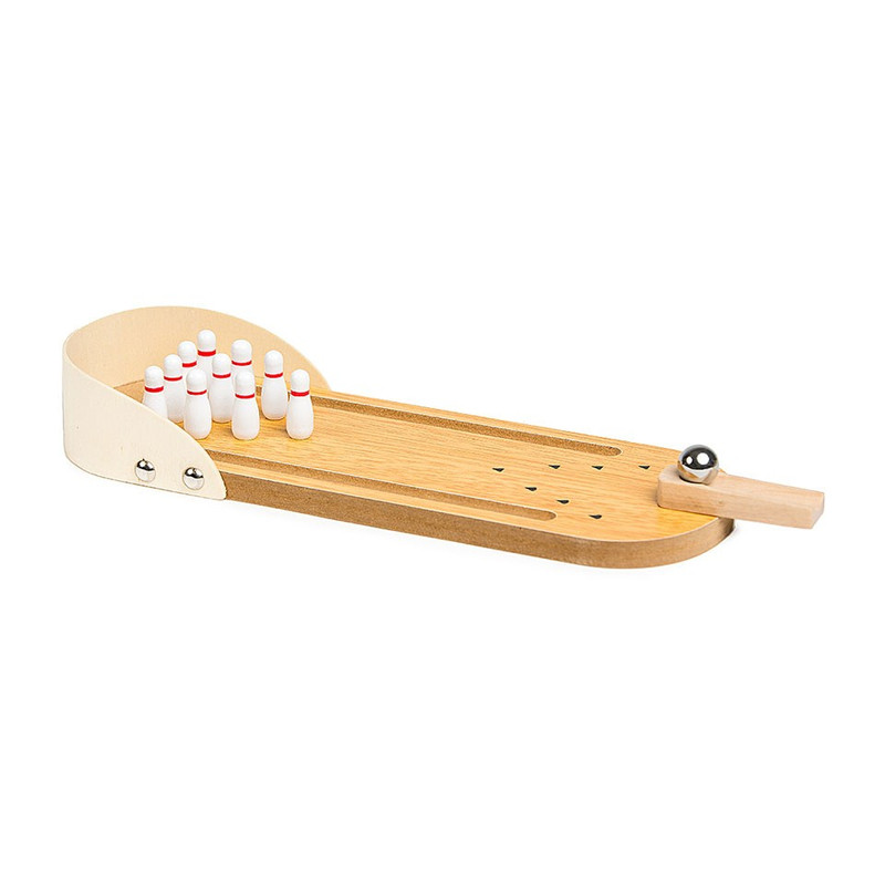 Houten bowling spel 