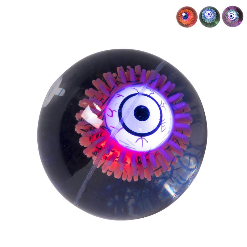 Stuiterbal oog met licht - diverse kleuren
