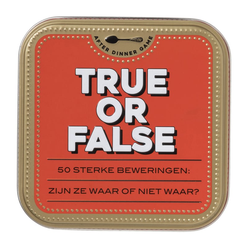 Vragenspel - True or false 
