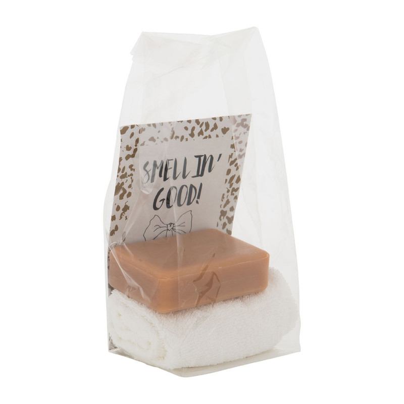 Giftset - gastendoekje en zeep - vanillegeur