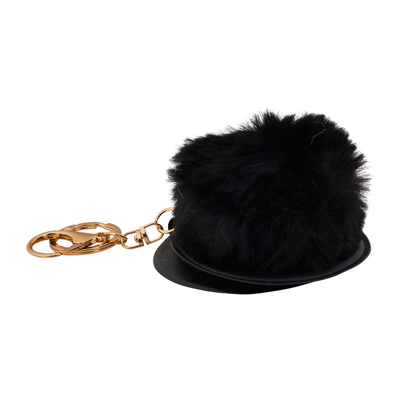 Pompom sleutelhanger met spiegel - diverse varianten