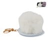 Pompom sleutelhanger met spiegel - diverse varianten