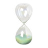 Zandloper glas - groen - ø6x15 cm