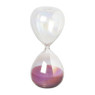 Zandloper glas - roze - ø6x15 cm