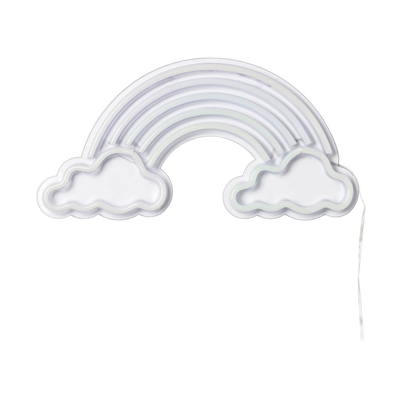 Neon LED lamp regenboog - multikleur - 20x40x1.5 cm