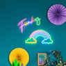 Neon LED lamp regenboog - multikleur - 20x40x1.5 cm