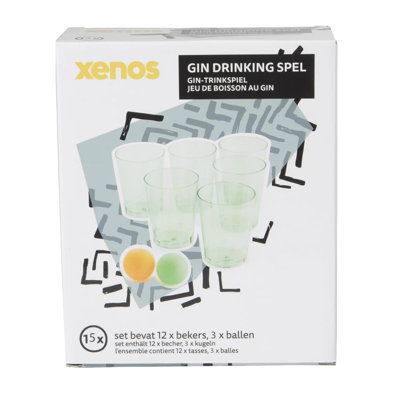 Gin pong - set van 15