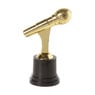 Microfoon trofee - goud - ø5x12 cm