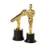 Microfoon trofee - goud - ø5x12 cm