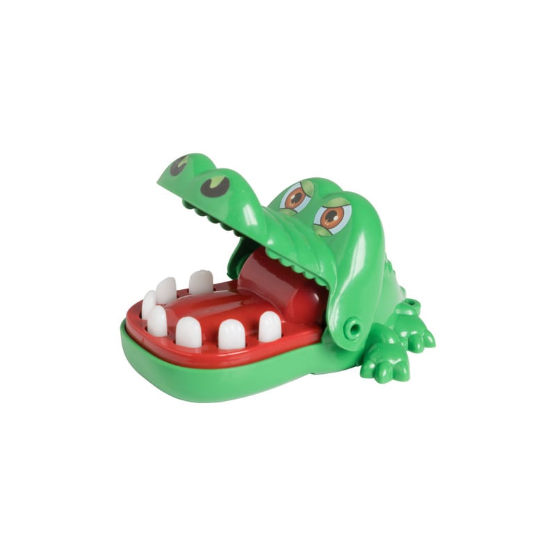 Bijtende krokodil mini spelletje - 6x4x8 cm
