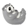 Spaarpot luiaard -  bruin/wit - 14.5x8.5x11 cm