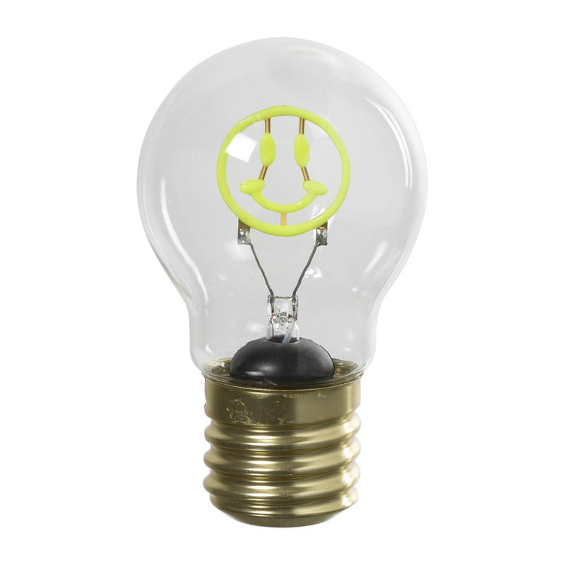Ledlampje smiley - groen - ø7x12 cm