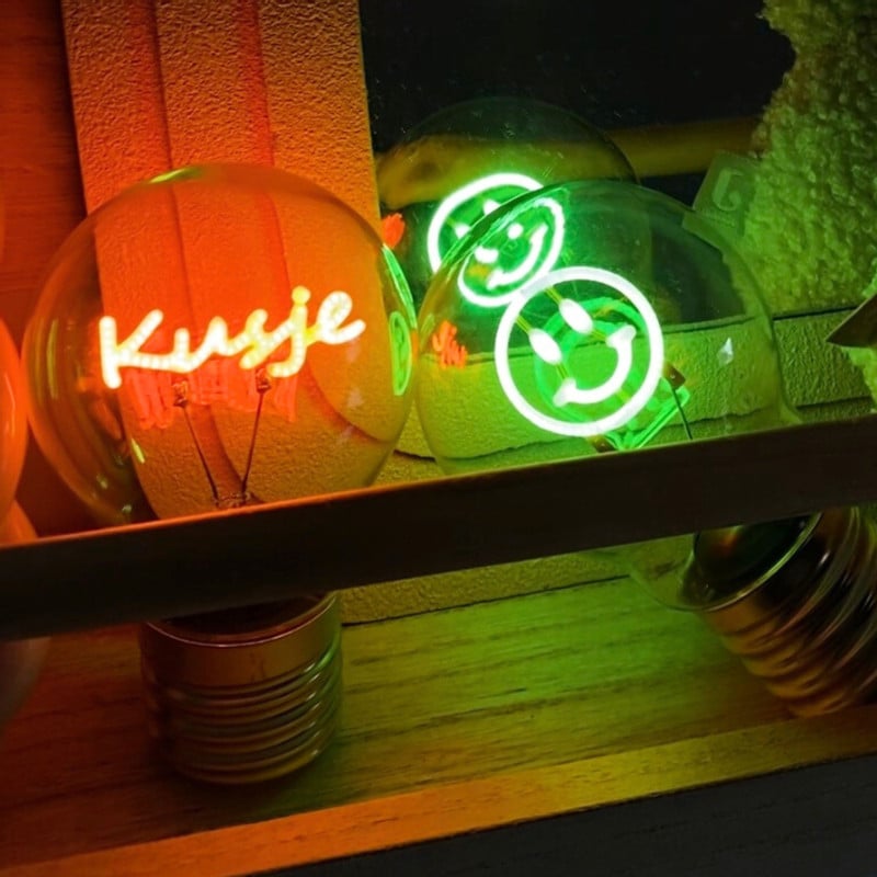Ledlampje smiley - groen - ø7x12 cm