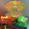 Ledlampje smiley - groen - ø7x12 cm