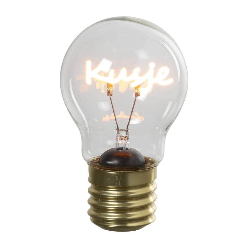 Ledlampje kusje - oranje - ø7x12 cm