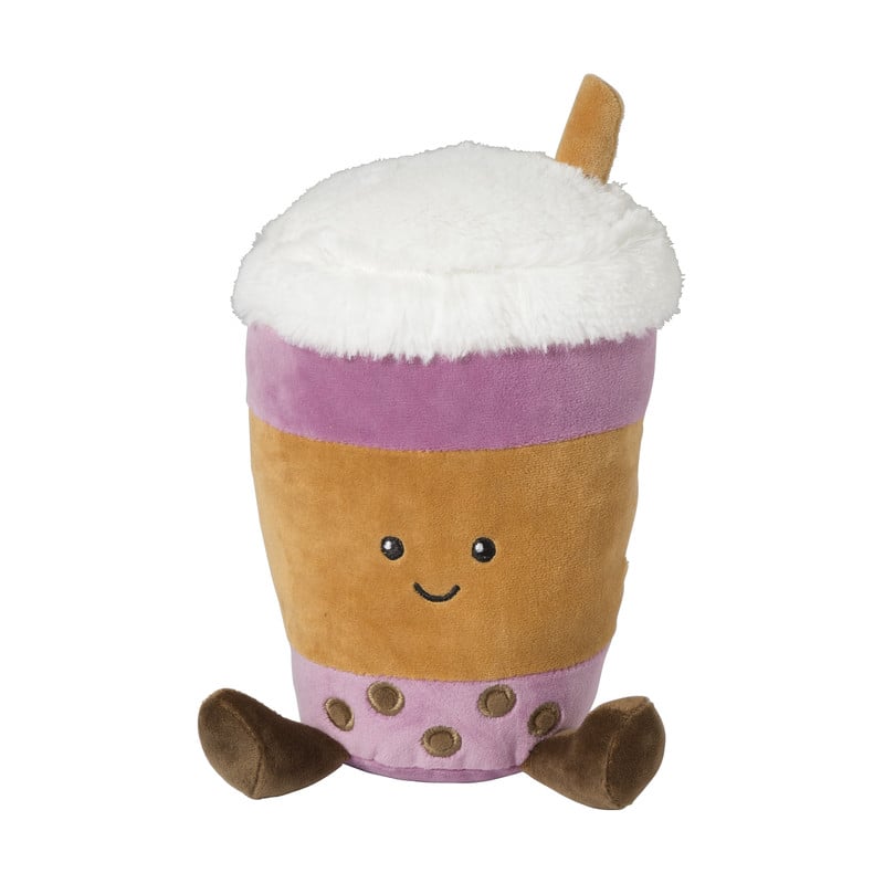 Knuffel boba tea - multikleur - 14x20 cm