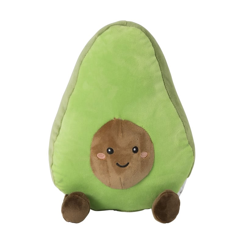 Knuffel avocado - groen - 22x17 cm