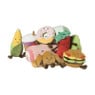 Knuffel hamburger - multikleur - 16.5x14 cm