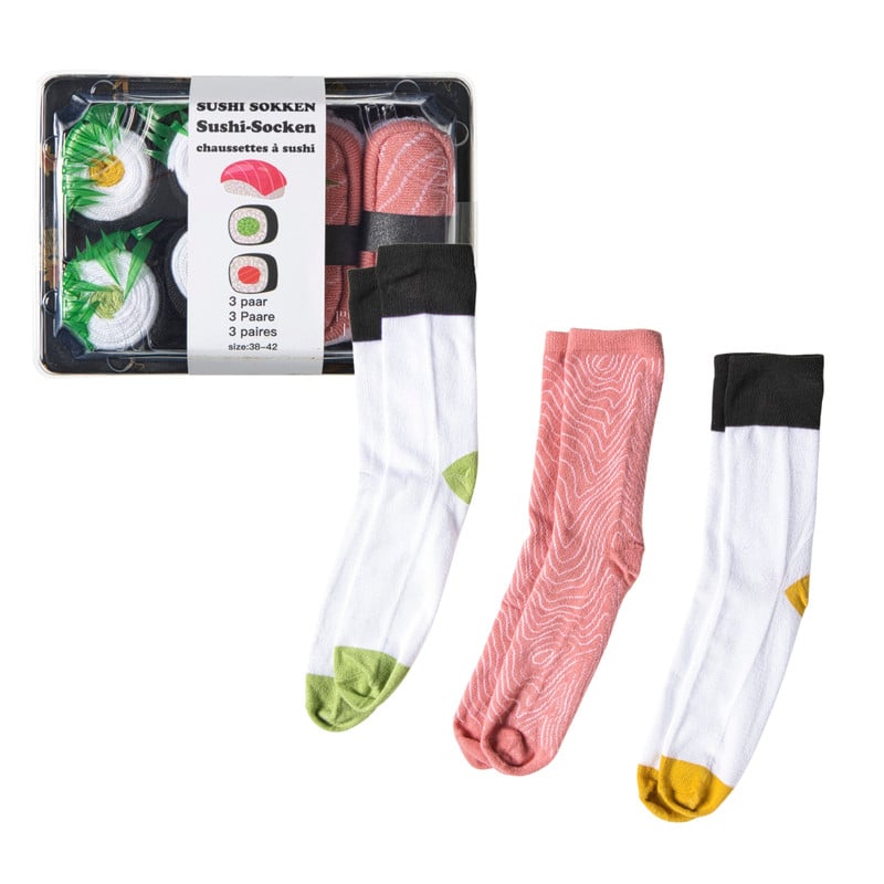 Sokken sushi - 3 paar - maat 38-42