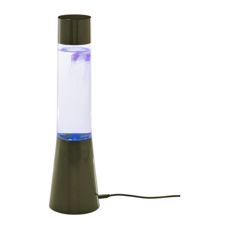 DIY Lava lamp met kwallen - blauw - ø8.5x33 cm