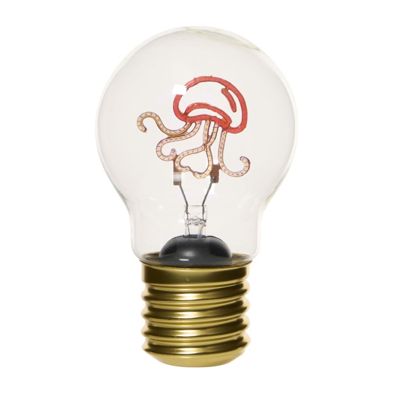 Ledlampje kwal - paars - ø7x12 cm