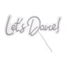 Neonlamp lets dance - multikleur - 17x43 cm