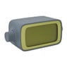 Lexon alarm klok rotation LR135 - grijs/geel