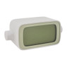 Lexon alarm klok rotation LR135 - wit/groen