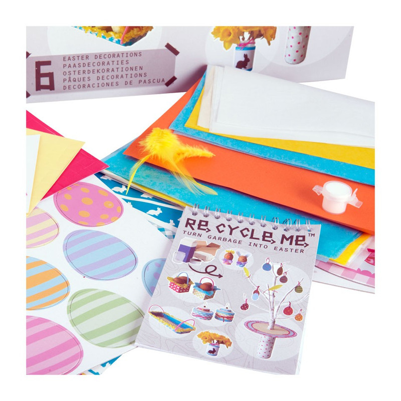 Re-Cycle-Me home deco - Pasen - 6 decoraties 