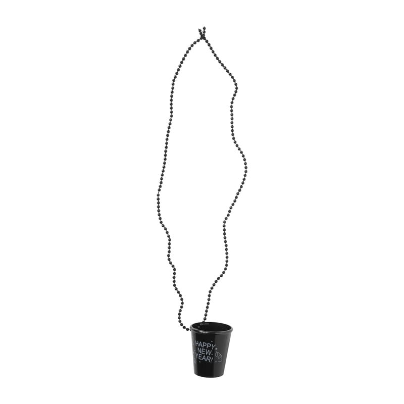 Ketting shotglas NY - diverse kleuren - 80 cm