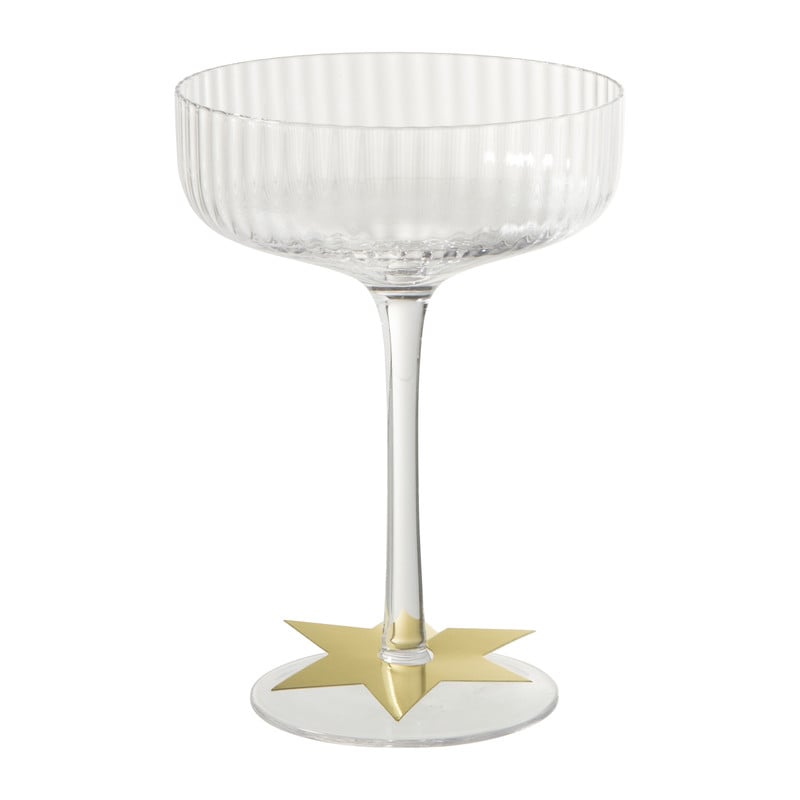 Naamkaartje ster om glas - set van 25
