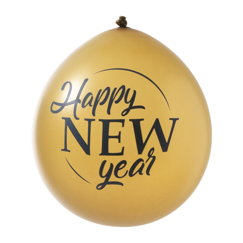 Confetti ballonnen happy new year - set van 6