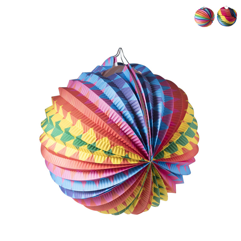 Lampion regenboog - diverse varianten - ⌀23 cm