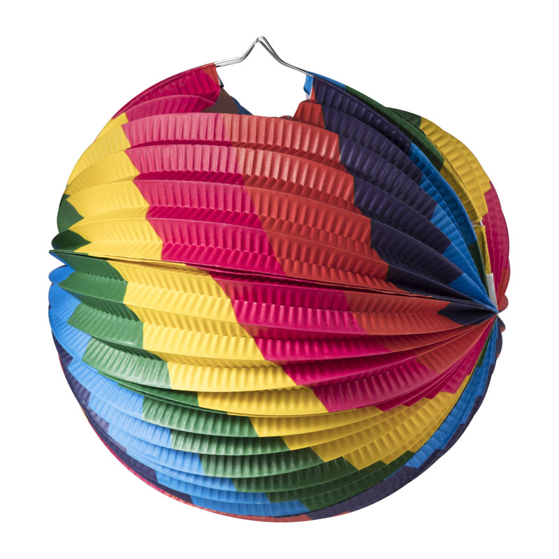 Lampion regenboog - diverse varianten - ⌀23 cm