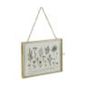 Fotolijst aan ketting liggend - goudkleurig - 15x10 cm