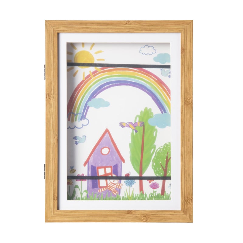 Fotolijst voor tekeningen - bruin - 32x23x3 cm