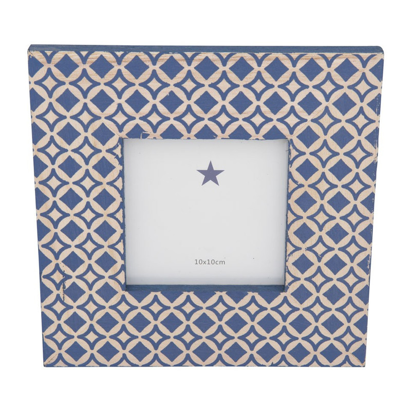Fotolijst hout - 10x10 cm - ruit