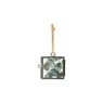 Mini fotolijstje hangend - zwart - 6x6 cm
