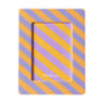 Fotolijst streep - paars/oranje - 10x15 cm
