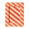 Fotolijst streep - roze/oranje - 10x15 cm