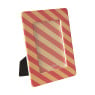 Fotolijst streep - roze/oranje - 10x15 cm