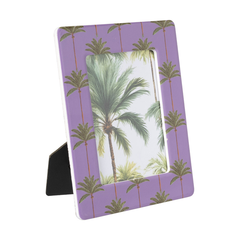Fotolijst palmboom - paars - 10x15 cm