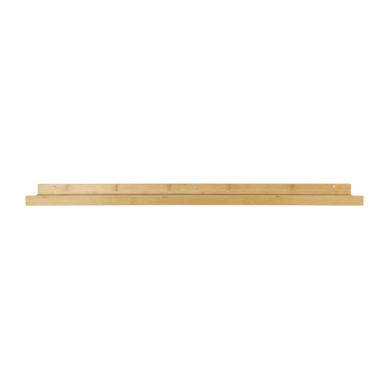 Wandplank bamboe - 4x95x12 cm - naturel