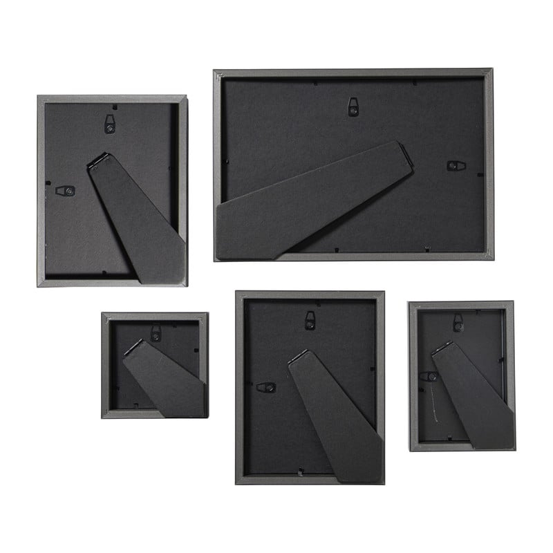 Fotolijstjes - zwart - set van 5