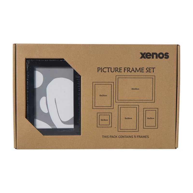 Fotolijstjes - zwart - set van 5