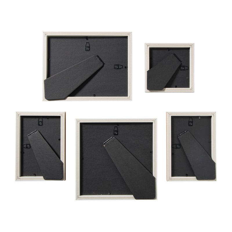 Fotolijstjes - hout - set van 5