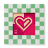 Fotolijst tokio - groen/wit - 10x10 cm