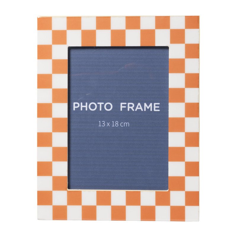Fotolijst tokio - peach/wit - 13x18 cm
