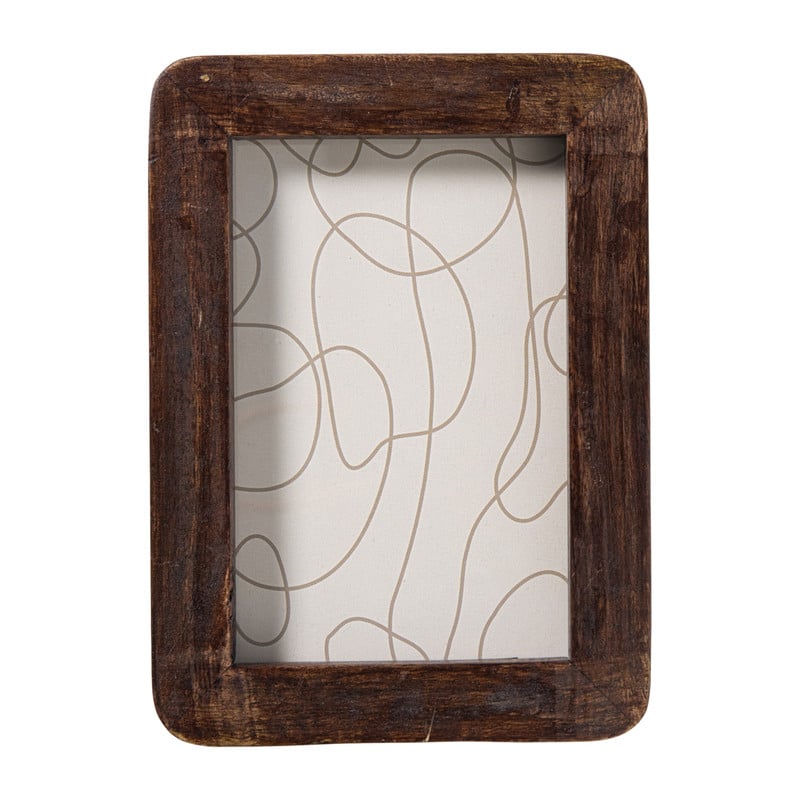 Fotolijst hout klein - bruin - 10x15 cm